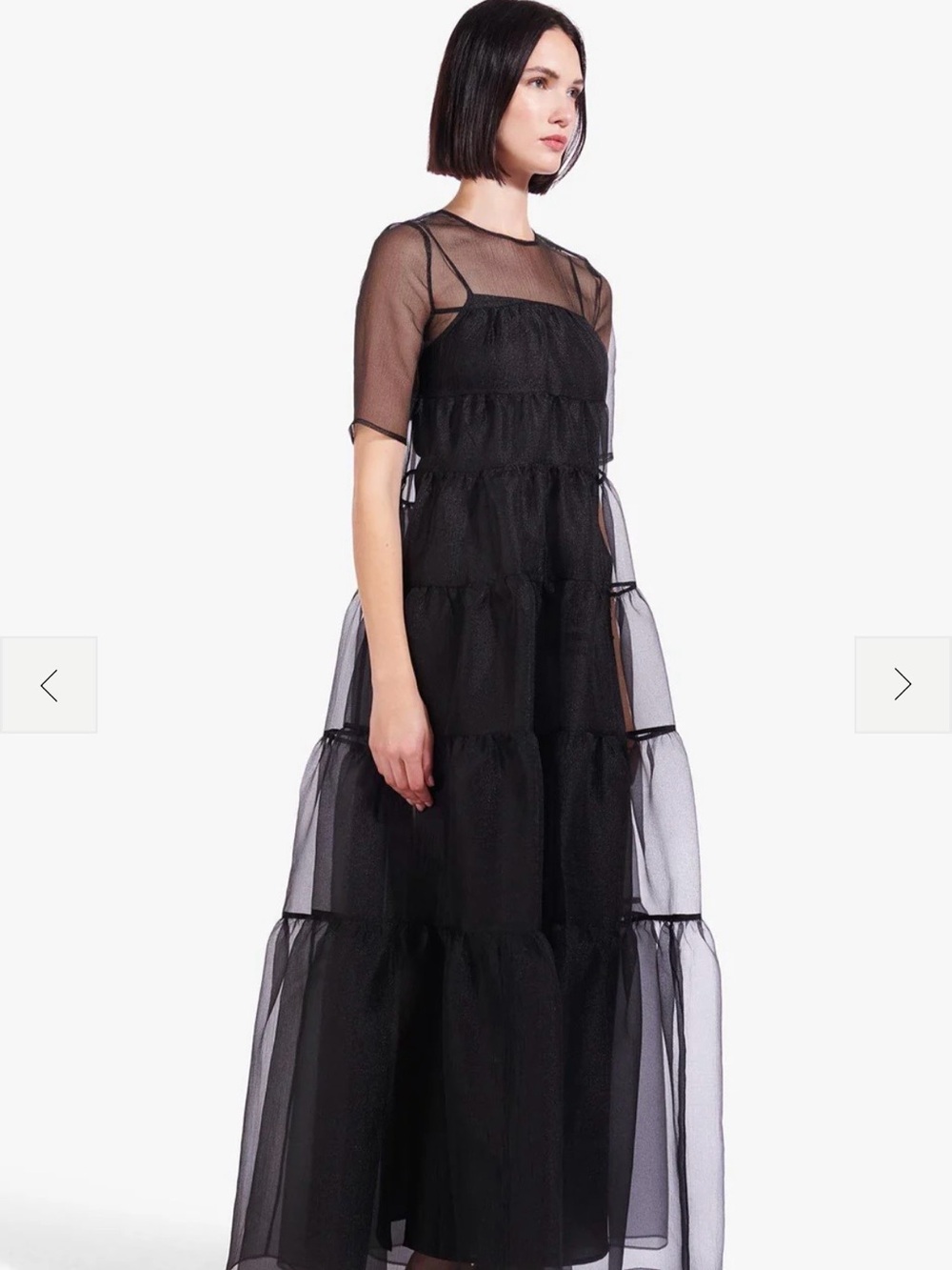 NWT STAUD Hyacinth Black Maxi Dress - M - Picture 3 of 6